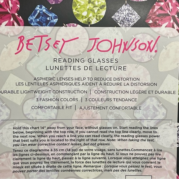 Betsey Johnson Stylish Cat-eye Readers Reading Glasses, Price Firm - Picture 9 of 9